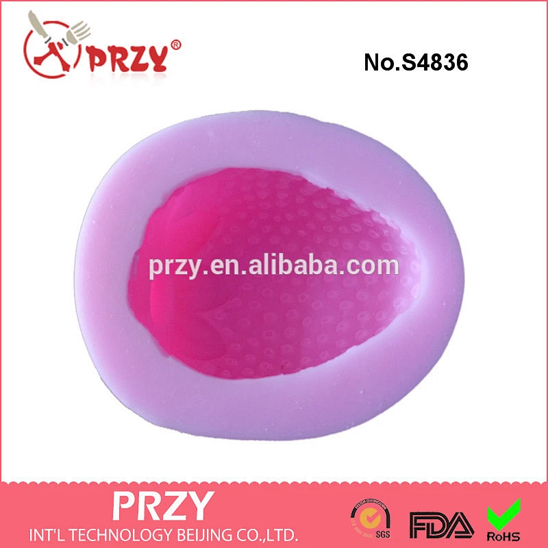 S4836 trawberry shape soap molds chocolate mould fruit silicone molds decorating cake mold