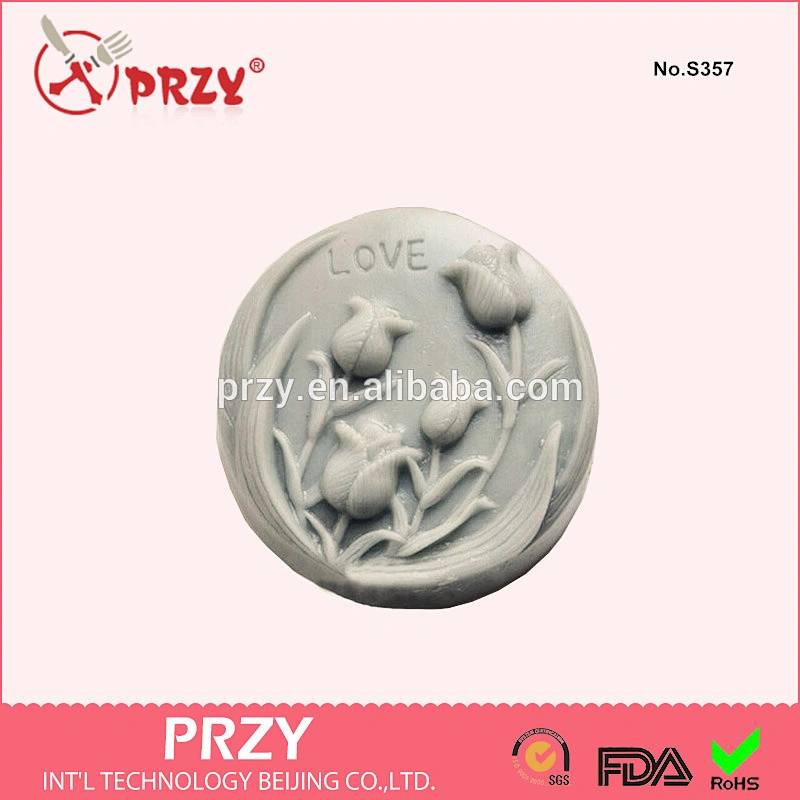 Tulip shape silicone handmade soap mold