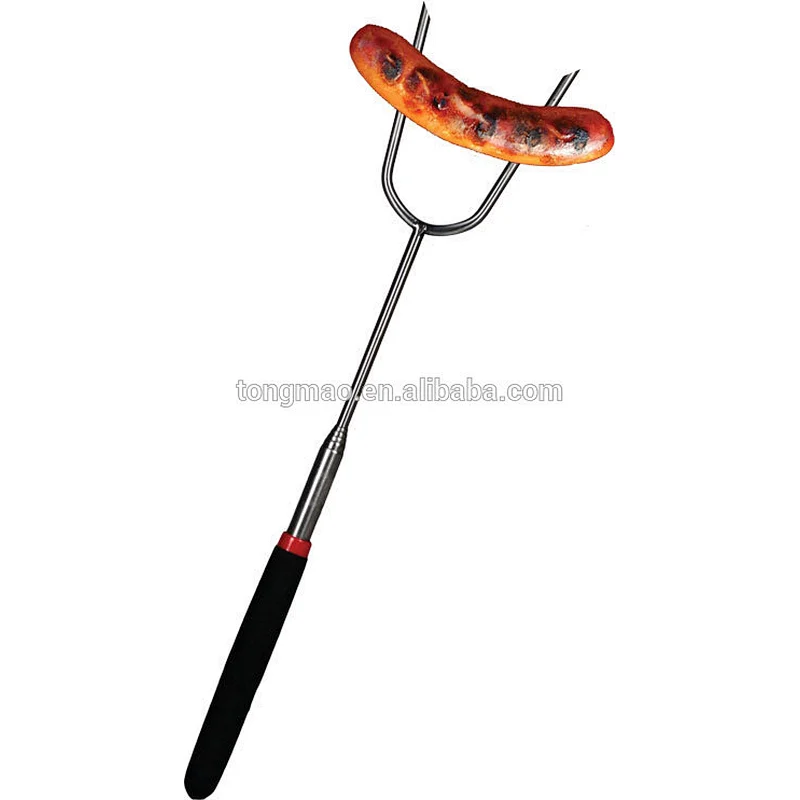 Not coated Stainless steel long handle marshmallow sticks