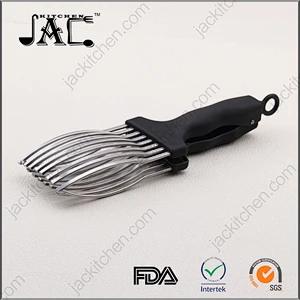 Black Handle Heavy Duty Stainless Steel Roast Cutting Tong