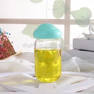 2018 New Product Korea Mushroom Shape Mini Glass Water Drinking Bottle