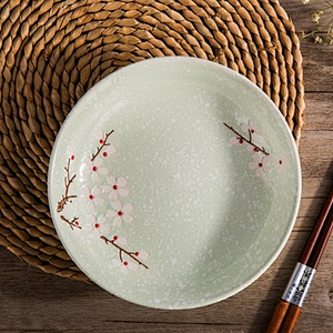Customized logo Ceramic Plates China Supplier High Quality Tableware Round Shape 7