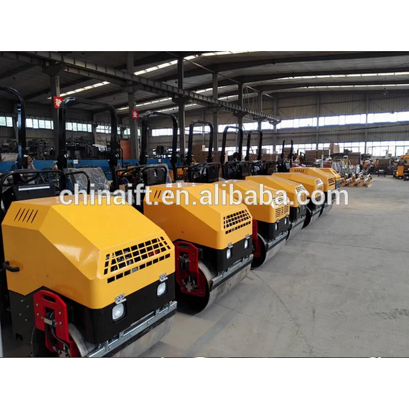TUV approved 3000kg asphat double drum road roller