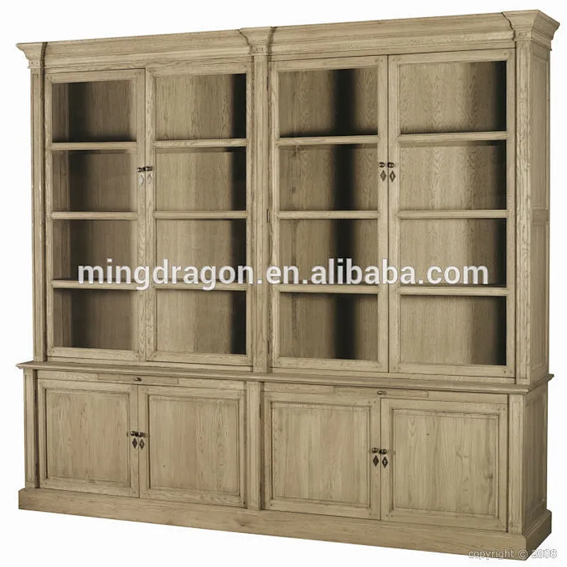 Solid wood antique furniture antique bookcase