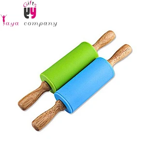 Cheap Stocked silicone kid rolling pin