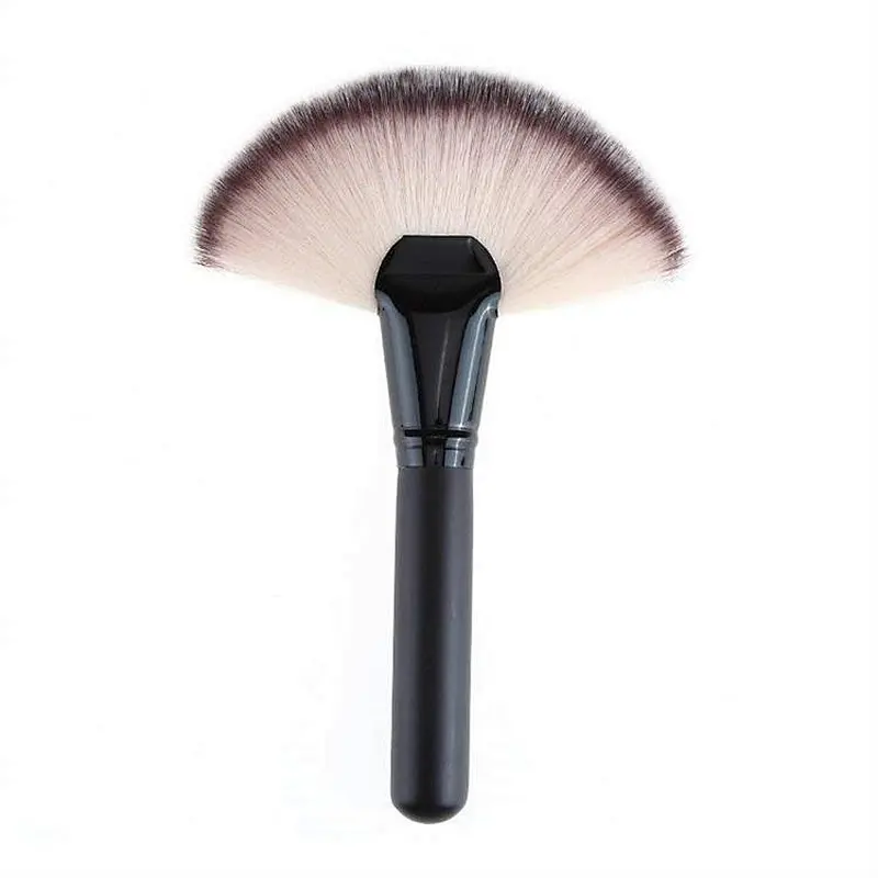 Wholesale makeup tools custom logo makeup fan powder blush contour brush