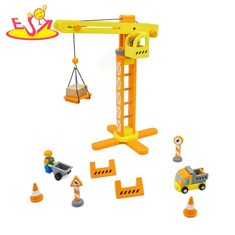 Top fashion educational wooden toy crane for children W04B072