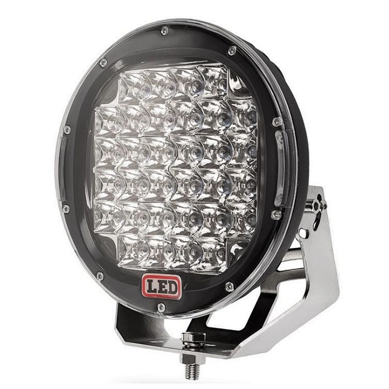 12V Red Black 96W 185W 225W 9Inch Round LED Driving Light