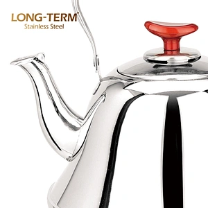 L33030101 Thickness 0.7MM Stainless Steel Whistling Tea Kettle With Infuser