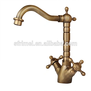 Ceramic Valve Core Archaize Antique Faucet Dual Handle Basin Faucet