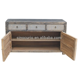 Chinese antique solid wood cabinet Shabby Chic style antique furniture