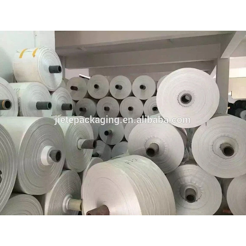 Customized cheap virgin white pp woven fabric tubular for industrial and construction use