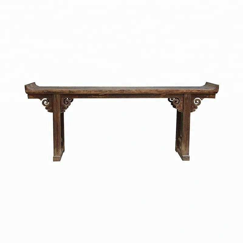 oriental chinese antique rustic distressed table living room furniture