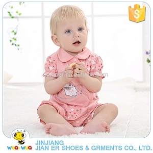 Custom made summer baby girl breathable romper suit