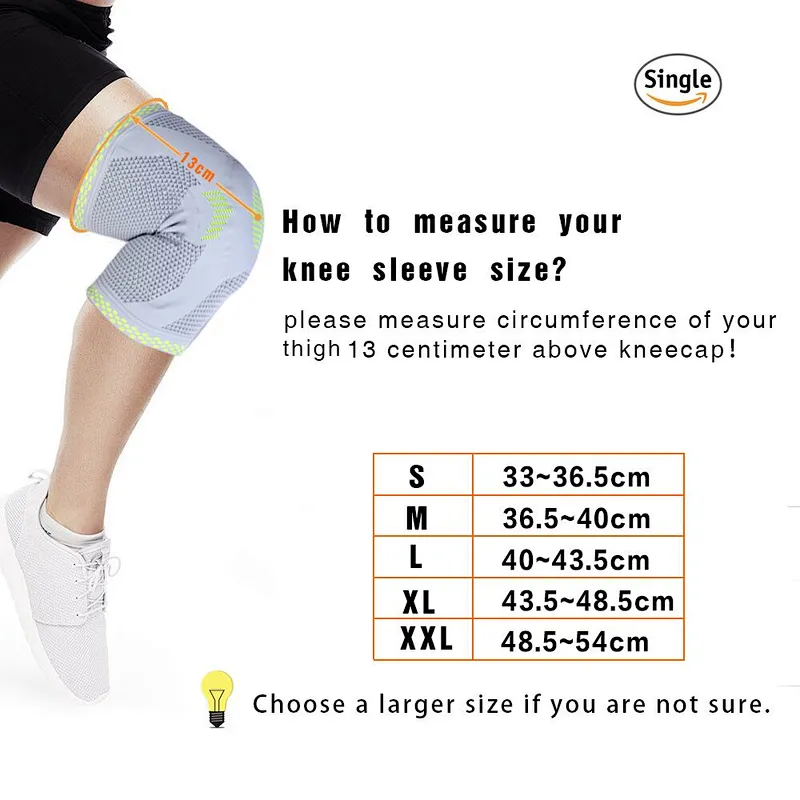 CE FDA Approved High Elasticity Knitted Knee Support Knee Brace Knee Sleeve