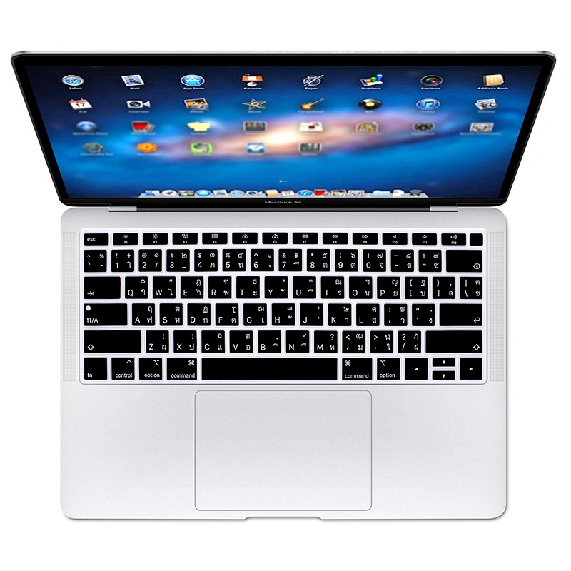 US Version Silicone Languages Keyboard Covercustom keyboard skin For Macbook Thai For Macbook Air 13