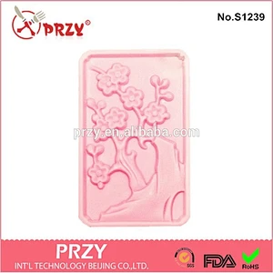 Plum Blossoms Flower Soap Mould ,Flexible Silicone Cookie Mold Wholesale
