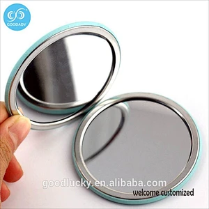 Factory wholesale girls decorative mirror compact pocket makeup mirror