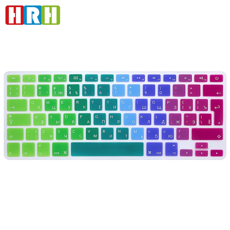Hot Ombre Design Russian Silicone Computer Keyboard Dust Cover  for Macbook Pro 13/15