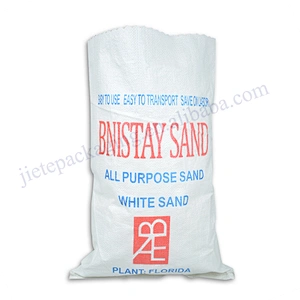 Customized strong white plastic pouch pp woven sand bag sack for flood,construction use
