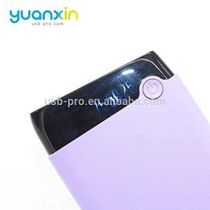 10000mah Digital power display Plastic Platinum gold silver blue and black Color power bank