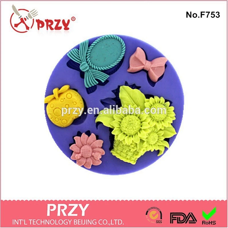 Decorations fondant silicone mold wholesale