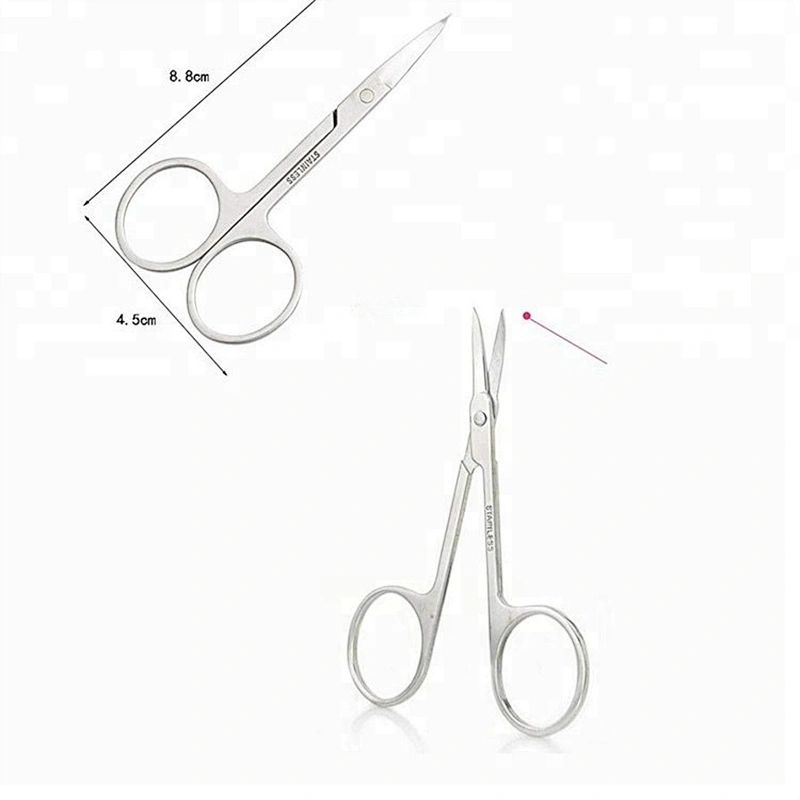 Stainless Steel Fake Eyelash Beauty Nail Manicure Eyebrow Scissors Tools