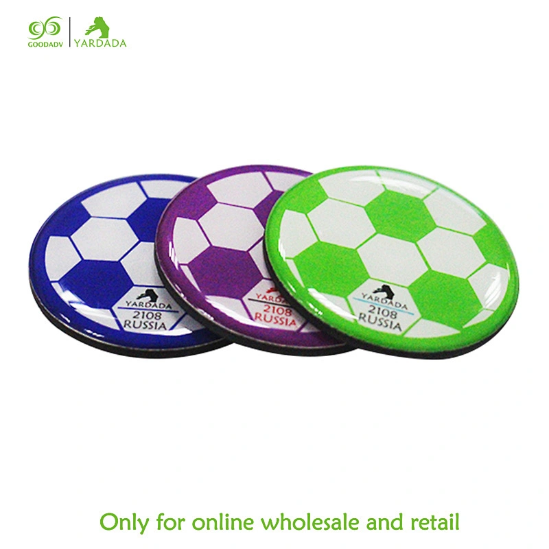 2018 promotional gifts funny creative souvenir fridge magnet, football World Cup epxoy fridge magnet in stock