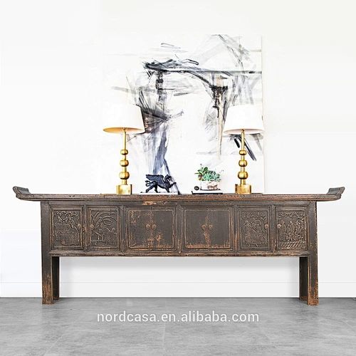 Chinese Antique Handmade carved console altar table