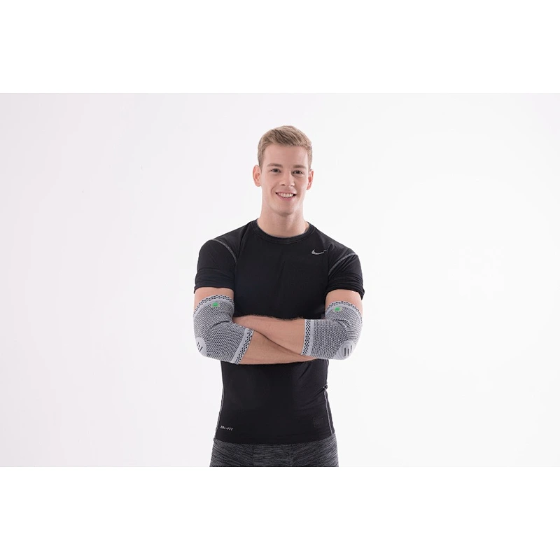 Knitted elbow protector weaving elastic bamboo strap elbow support brace basketball fitness