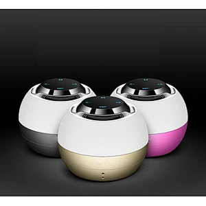 2019 High quality Custom Mini Microphone Multifunctional Wireless Woofer Speakers Portable Outdoor Mushroom Speaker with LED