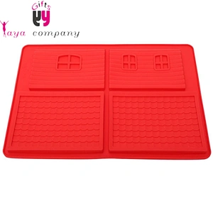 Wholesale Non-stick Silicone 3D House Shape Silicon Mold Cake