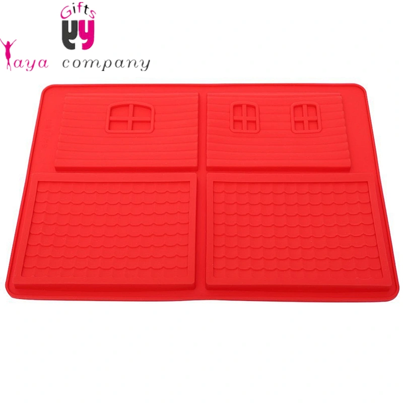 Wholesale Non-stick Silicone 3D House Shape Silicon Mold Cake