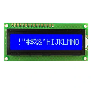 Blue Display COB 16x1 Character LCD Module Single LIne White Backlight