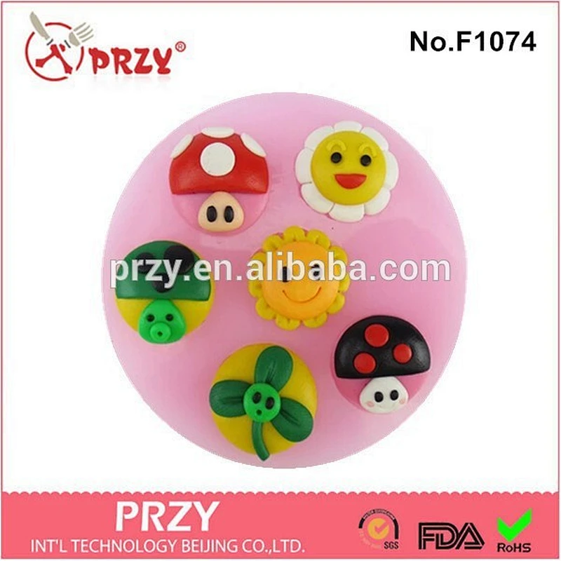 Eco-friendly Polymer clay silicone mold for fondant