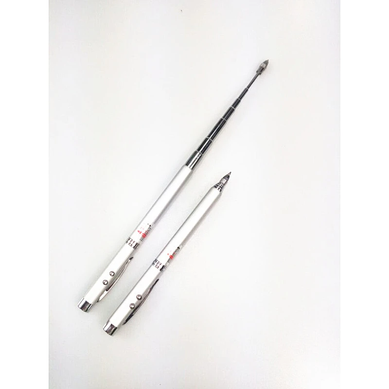 4in1 Ball Pen Laser Pointer Telescopic Point Teacher Led Light Torch