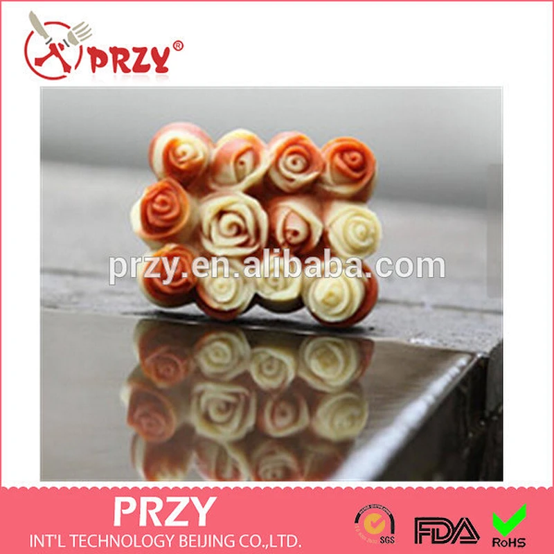 S7008 PRZY best-selling silicone soap molds loaf roses soap molds
