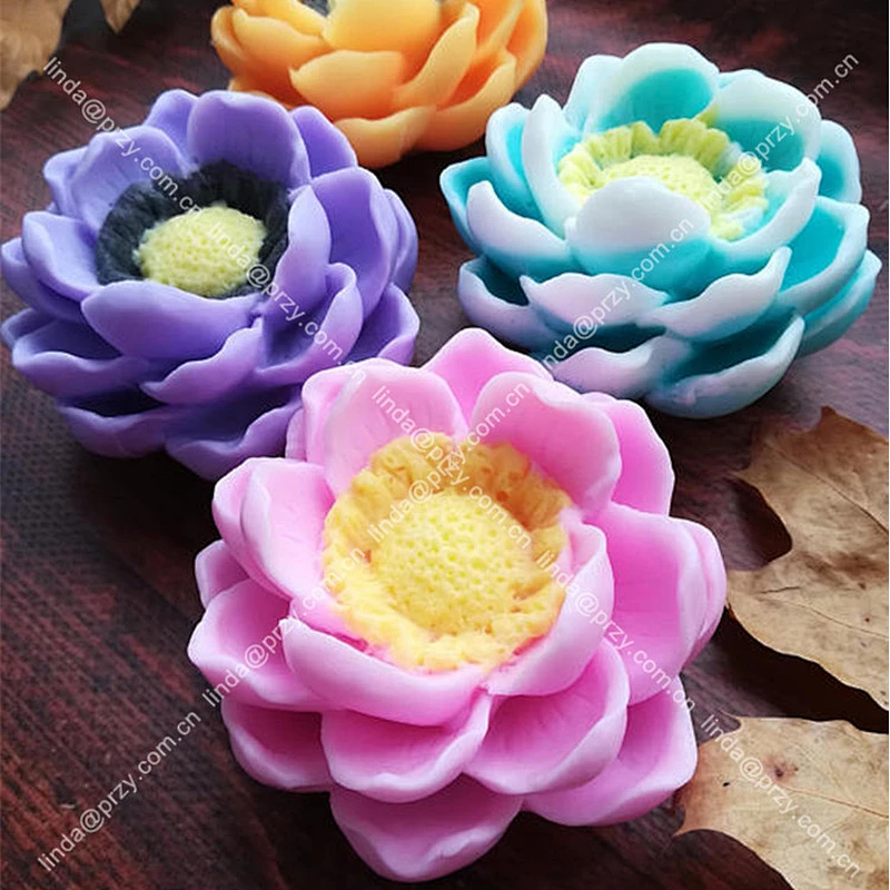 Magnolia Mold Flower candle Molds Soap Mould flower candle molds