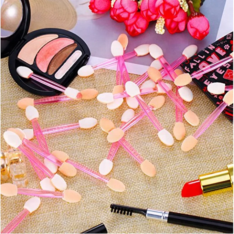 Double-Ended Makeup Eyeshadow Brush Applicator Set