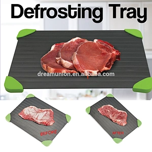 Quick Thaw Defrost Tray Aluminium Rapid Meat & Poultry Defrosting