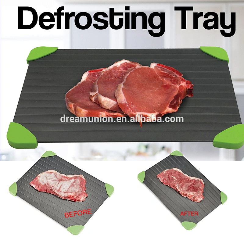 Quick Thaw Defrost Tray Aluminium Rapid Meat & Poultry Defrosting