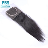 2018 FBS hot selling high quality 100% unprocessed 4*4 lace closure