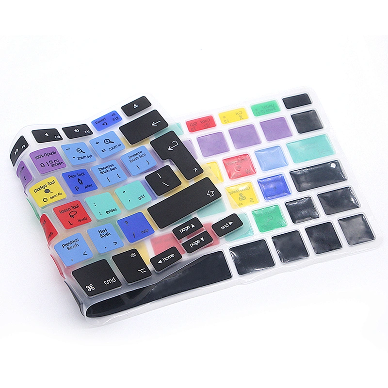 China Ali baba Ado be Photo Shop PS waterproof keyboard protectorSilicone Shortcuts Keyboard Skin for macbook pro 13 cover