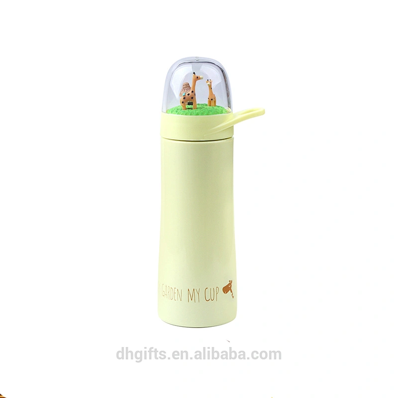 2018 New Style OEM Vacuum Mug Stainless Steel Vacuum Flask Water Bottle with Creative Micro World Cover