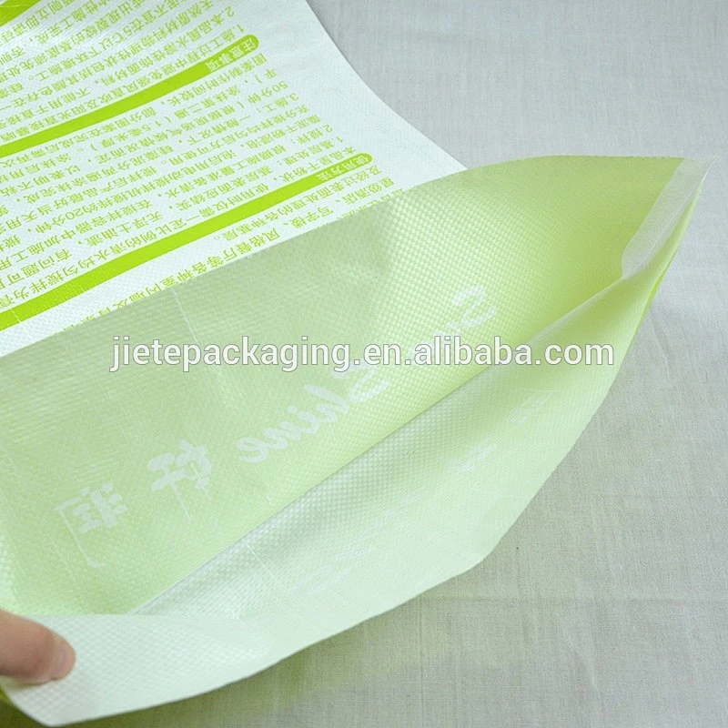 Custom printed pp woven bags packing cement, mortar, wall paint, putty