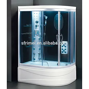 Hot Sale Indoor Enclosed Sauna Whirlpool Bathtub Wet Steam Shower Room
