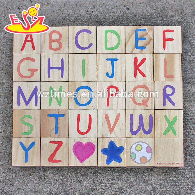 wholesale kids wooden puzzle blocks for educational W13A109
