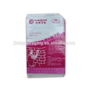 moisture proof cement, putty, mortar pp woven bags packing 50kg 25kg with valve port