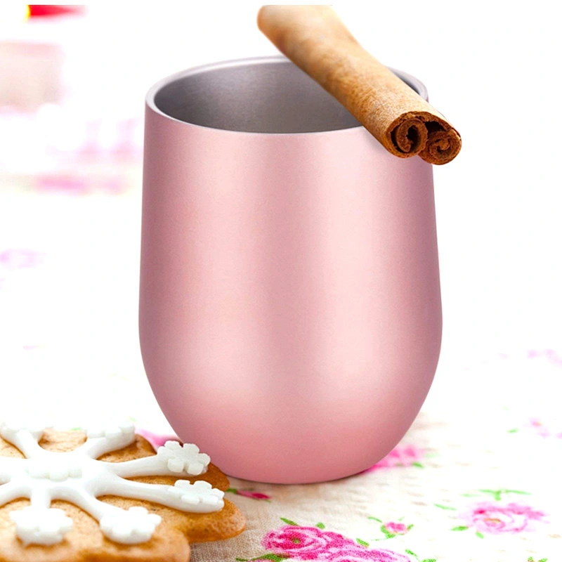2019 Creative New Design Vacuum Cup 304 Stainless Steel Insulation Flask Customized Logo Egg Shape Double Wall Cup