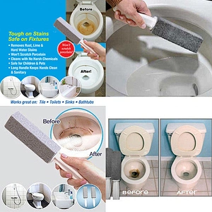 Magic Pumice Natural Stone Toilet Scrubber Heavy Duty Cleaning Stain Remover 1 or 2pcs